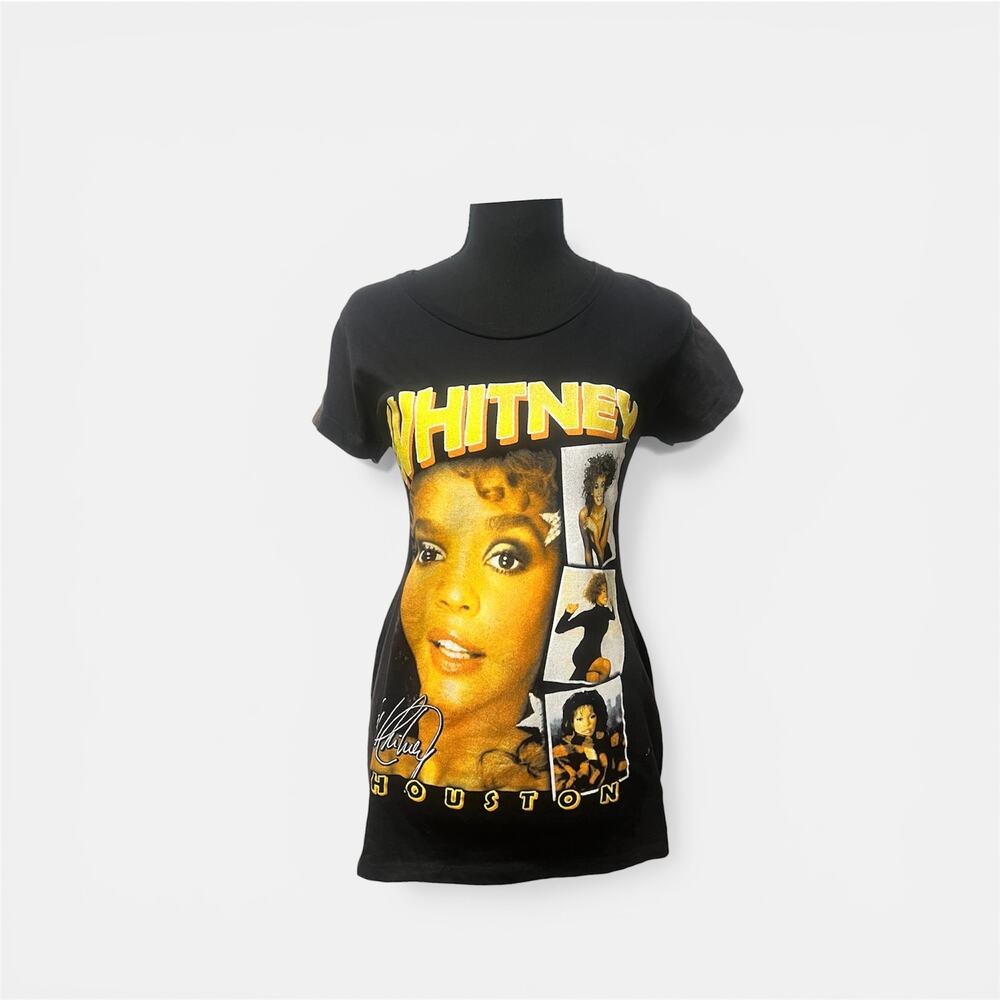 Whitney Houston Graphic Tee Y2K Rap Tee Pop Diva Oversized